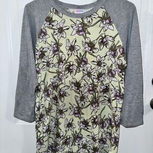 LuLaRoe Floral Long Sleeve Top